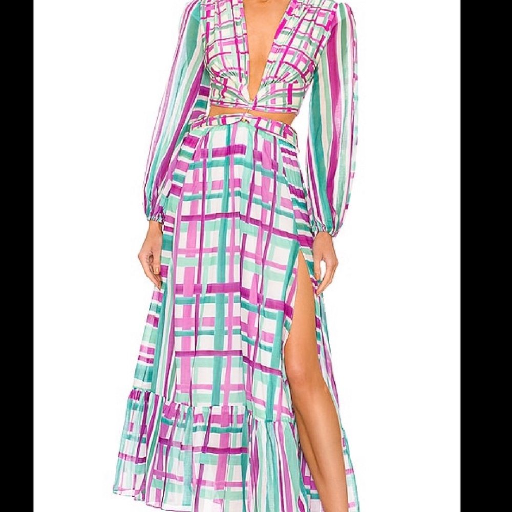 RIVIERA PLUNGE CUTOUT DRESS